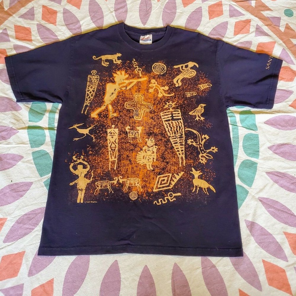 VTG T-Shirt - Santa Fe Trilbal Cave Drawings Tee